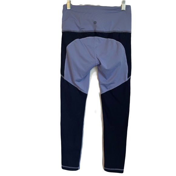 Athleta Cross Train 7/8 Paddle Leggings Womens Size XS Blue Colorblock Athletic - Picture 3 of 12